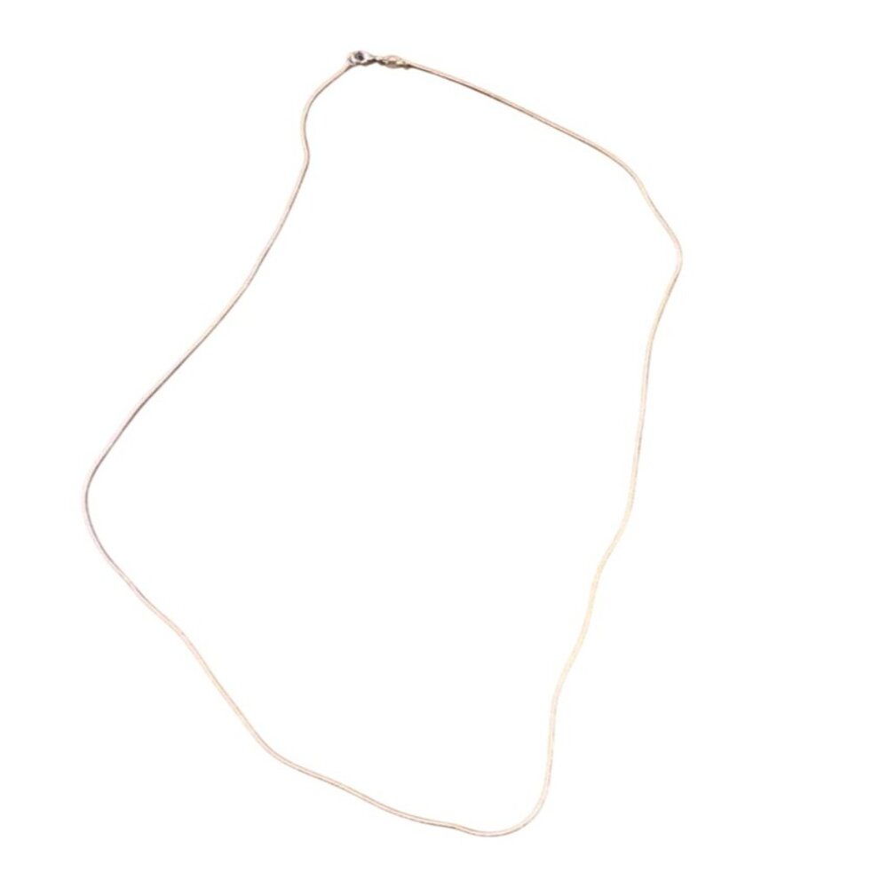 925 Sterling Silver Snake Chain Necklace 24"  Jewelry Accessory Sliver Tone‎ - Picture 3 of 5